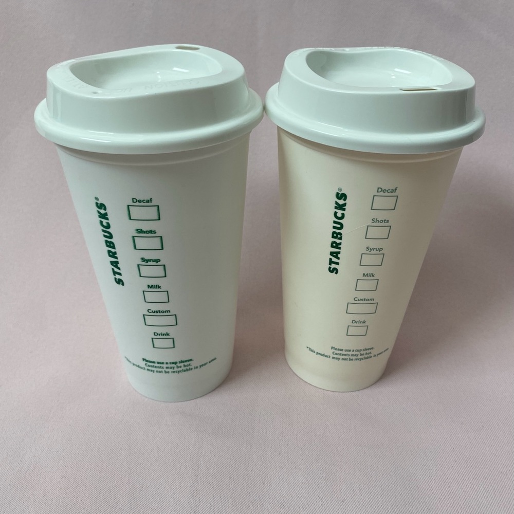 Starbucks Classic Siren Logo Reusable Cups Grande 16oz Hot Cups - Picture 2 of 9